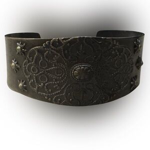Handmade Pewter Cuff Bracelet